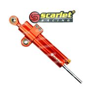 Steering Damper + Breket New CNC Orange Scarlet